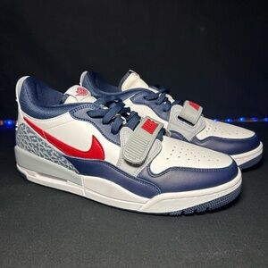 Nike Air Jordan Legacy 312 Low White/Varsity Red/Midnight Navy CD7069-164 Sz 9.5